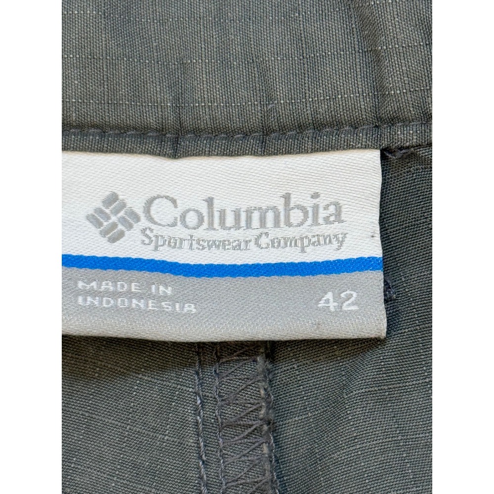Columbia Shorts Mens 42 Grey PFG Performance Fishing Gear‎ Omni-Shade Ripstop - Picture 4 of 8